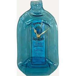 Originele Bombay Sapphire Gin fles klok - Wandklokken