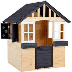 Zwerkules Lolli Kinderspeelhuisje voor in de tuin van Hout - 98x121x140 cm