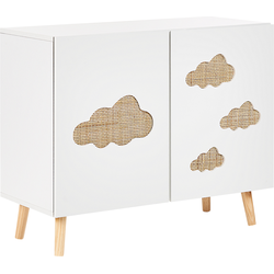 CLOUDY - Dressoir - Wit/Lichthout - MDF