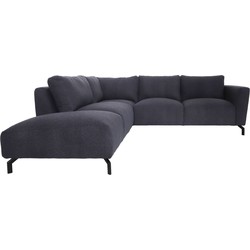 HSM Collection-Hoek Loungebank Links Stockton-248x261x88-Indigo/Zwart-Stof