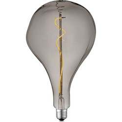 Edison Vintage LED filament lichtbron Flex - Rook - Blown - Retro LED lamp - 16.5/16.5/27.5cm - geschikt voor E27 fitting - Dimbaar - 3W 140lm 1800K - warm wit licht