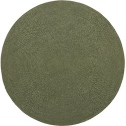 Kave Home - Groen rond tapijt Despas van synthetische vezels Ø 200 cm
