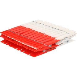 Wasknijpers gekleurd - 48x stuks - plastic wasgoedknijpers - Knijpers