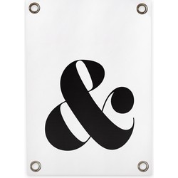 Tuinposter & teken wit/zwart (70x100cm)