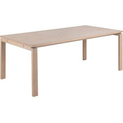 Eettafel Rechthoek Naturel - 200x100x75cm - Klevik