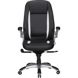 Pippa Design moderne bureaustoel gaming stoel gaming chair London - zwart/wit