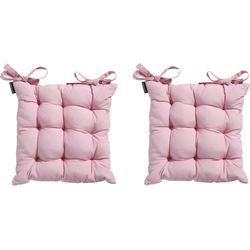 Madison Toscane Kussen - Panama Soft Pink - 46x46 - Roze - 2 Stuks