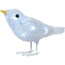 1x LED acryl figuren vogel 16 cm - kerstverlichting figuur