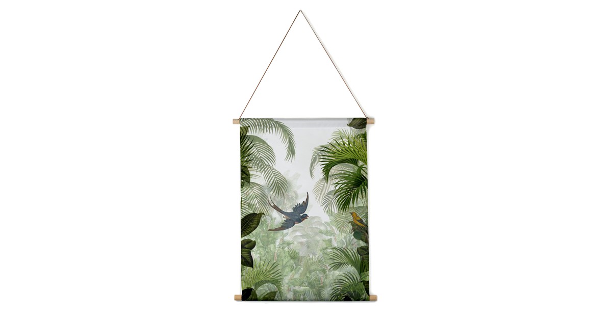 Interieurbanner jungle green -  Polyester - 120 x 160 centimeter