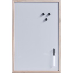 Whiteboard - magnetisch - houten rand - 40 x 60 cm - memobord - Whiteboards