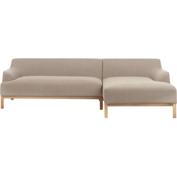 Beliani SOSJO - Hoekbank-Beige-Polyester