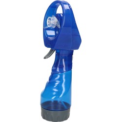 Gerimport waterspray ventilator - 1x stuks -blauw - 27 cm - Ventilatoren