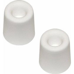 Benson Deurbuffer - 2x - deurstopper - wit - rubber - 40 x 30 mm - Deurstoppers