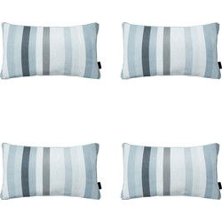 Madison -  Sierkussen Righe grey - Ca. 30x50 cm - Set van 4
