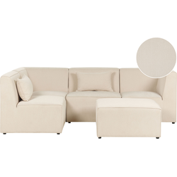 Beliani LEMVIG - Modulaire Sofa-Beige-Corduroy