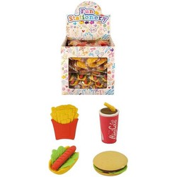 108 Stuks - Mix Snack - Fast Food Gummen - In Traktatiebox - Gum - Uitdeelcadeautjes - Traktatie voor kinderen - Jongens - Meisjes