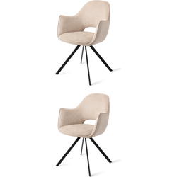 Home Concept Eetkamerstoel Arlee, Set van 2 - Beige