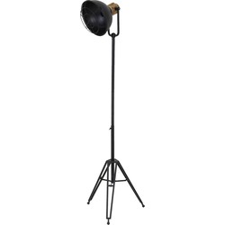 D - Light & Living - Vloerlamp YURI  - 54x44.5x200cm - Zwart
