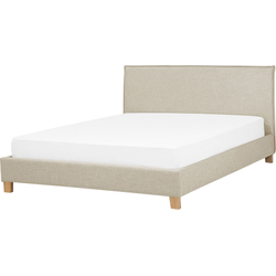 Beliani SENNEZ - Tweepersoonsbed-Beige-Polyester