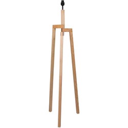 Mexlite vloerlamp Sabi - naturel - hout - 52 cm - E27 fitting - 3408BE