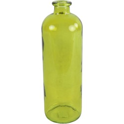 Fles Caria glas ro 11x11x33 cm geel