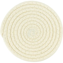 Krumble Pannenonderzetter rond - Katoen - Beige