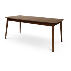 Victor uitschuifbare houten eettafel walnoot - 180 tot 219 x 90 cm