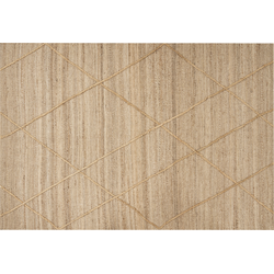 Beliani YUVACIK - Laagpolig-Beige-Jute