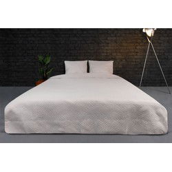 Zydante Home® Bedsprei Incl. 2 Hoezen -Beige Layers - 220x240 cm + 2 * 60x70 cm