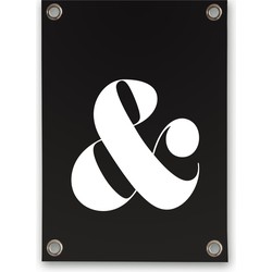 Tuinposter & teken zwart/wit (50x70cm)