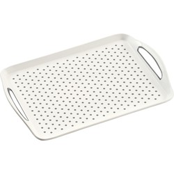 Dienblad met anti-slip noppen - 32 x 45 cm - Wit - Kunststof - Dienbladen