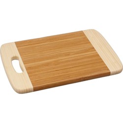 Snijplank met handvat 30 x 20 cm van bamboe hout - Snijplanken