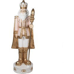 Clayre & Eef Beeld Notenkraker 178 cm Roze Polyresin Kerstdecoratie