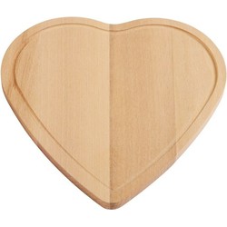 Hartvormig houten plank - 16 x 16 cm - Serveerplank/broodplank - Snijplanken