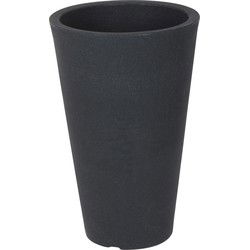 4goodz Stone Pilaar Plantenbak Rond - 35x55 cm - Steengrijs