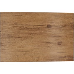 1x Placemats lichtbruin hout print 45 cm - Placemats