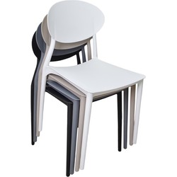 Mega stoel - zwart - set van 4