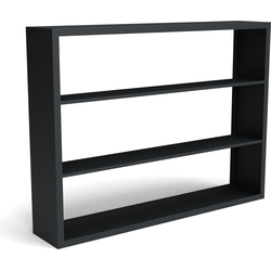 Beltza zwarte houtopslag onderverdeling 3 vakken 2000x385x1500 mm