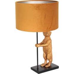 Anne Light and home tafellamp Animaux - zwart - metaal - 30 cm - E27 fitting - 8228ZW