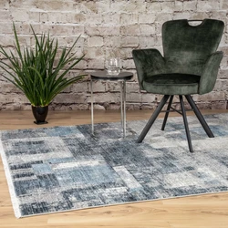 Colonia Modern grijs/blauw vloerkleed - 120 X 170 CM