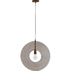  J-Line Hanglamp Modern Metalen Cirkel Roest - Small