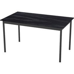 Eettafel Zwart Eiken - 140x85x75cm - Pensacola