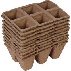 Season Deco Stekpotjes - 10 ST - 6 vaks trays - 5 cm - turf - Stekpotjes