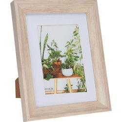 Fotolijstje - hout look - kunststof - voor foto van 15x20cm - Fotolijsten