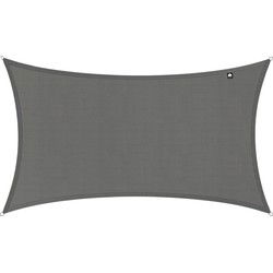 Kopu® Schaduwdoek Rechthoek 3x4 m Waterdicht - Zonnedoek - Grijs