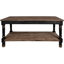 Clayre & Eef Presentatie Tafel 180x70x85 cm Zwart Hout