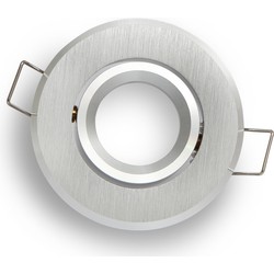 Groenovatie Inbouwspot, MR11 (35 mm), Rond, Kantelbaar, Geborsteld Aluminium