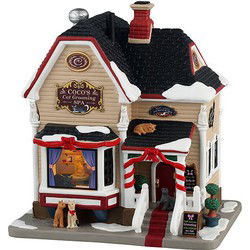 Coco's Cat Grooming Spa 20x22x24 cm Kersthuisje