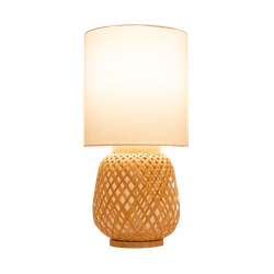 Fine Asianliving Bamboe Tafellamp Naturel Handgemaakt - Renate