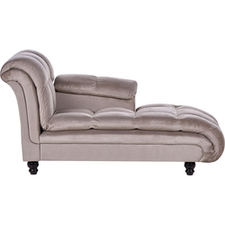 Beliani LORMONT - Chaise longue-Bruin-Polyester